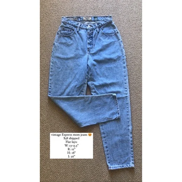 Express Jeans Vintage Express High Waisted Denim Poshmark